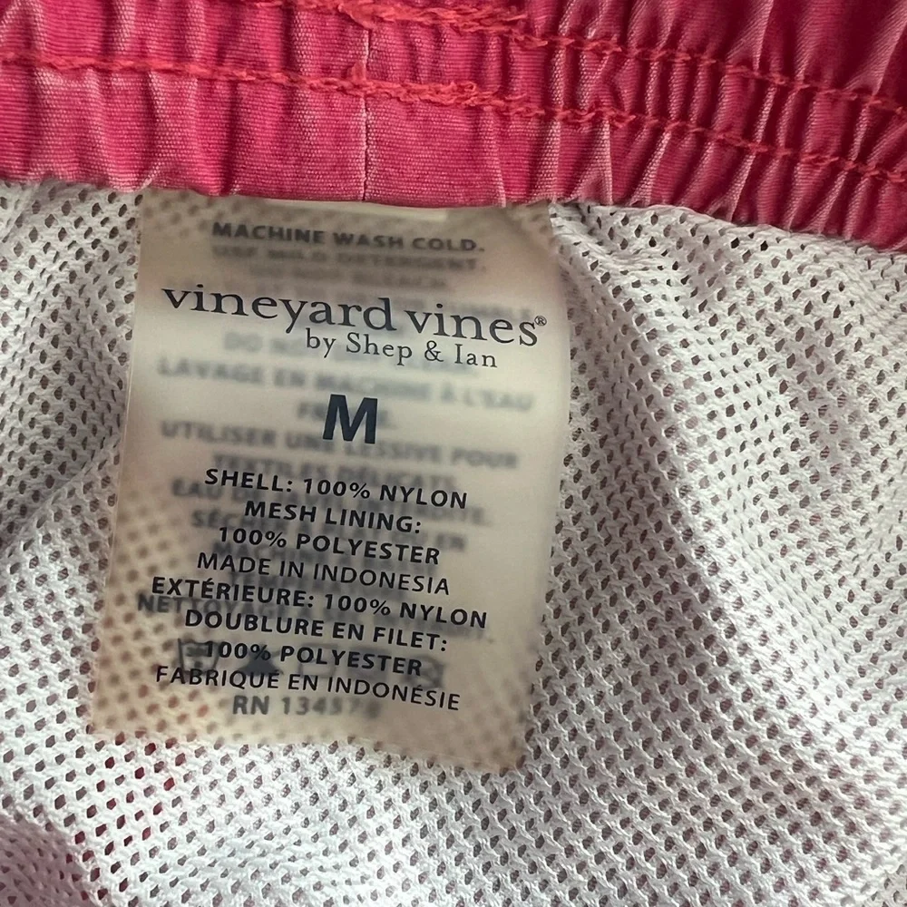 Vineyard Vines Men's Bright Pink Swim Trunks